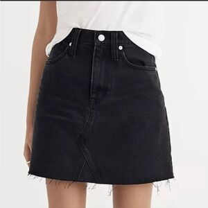 𝅺MADEWELL Frisco Denim Mini Skirt Lunar Wash 25